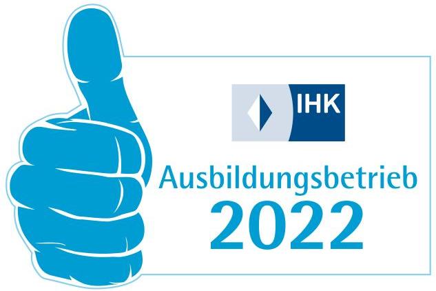 Logo IHK Ausbildungsbetrieb 2022