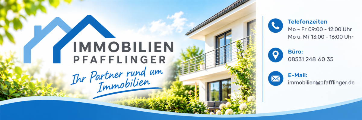Logo Immobilien Pfafflinger mit Infos